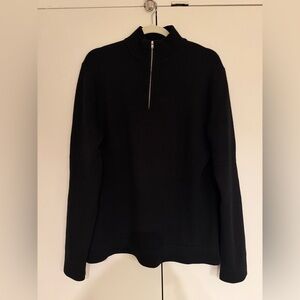 Theory black 100% cashmere sweater